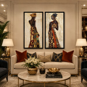 UV 2li Set Afrika Tablo 90x105cm