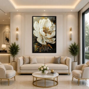 Epoksi Çiçek Tablo 75x115cm