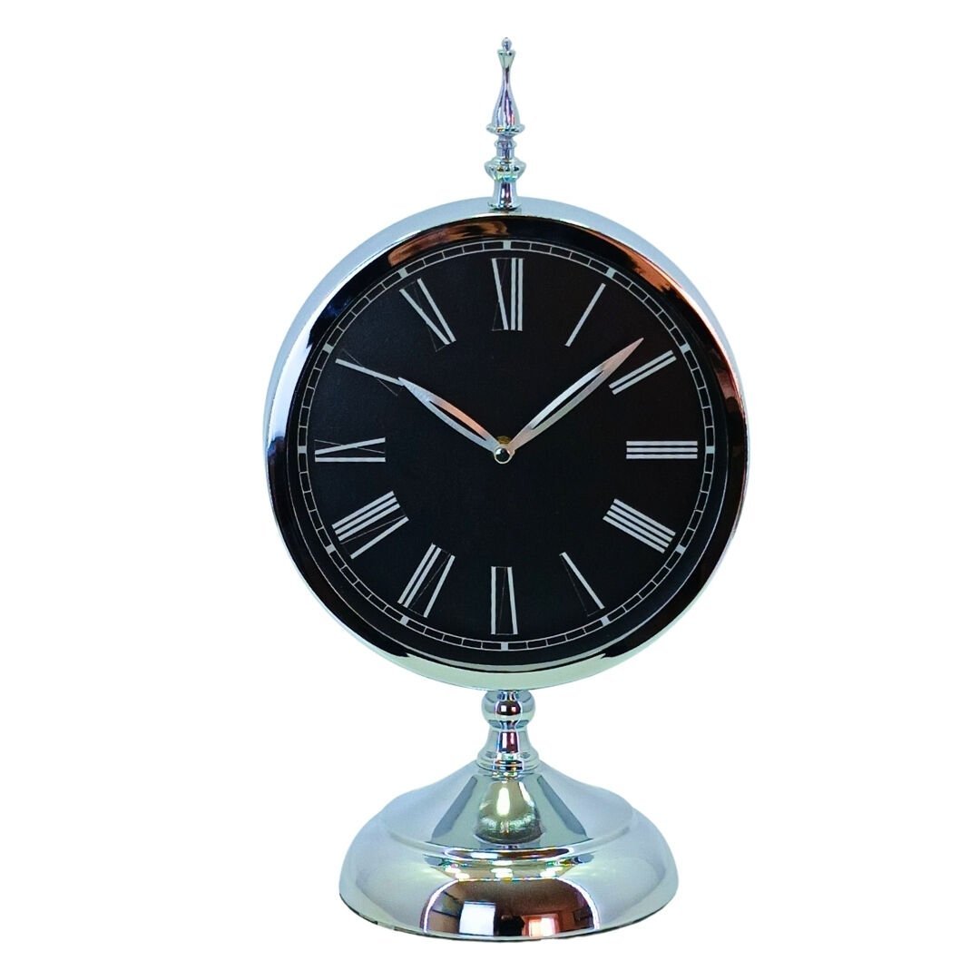 Masa Saati Gümüş 25x45cm