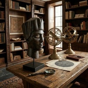 Ahşap Oyma  Buda Biblo 16x41cm