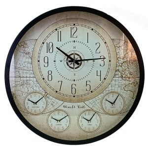 Dünya Duvar Saati 80cm