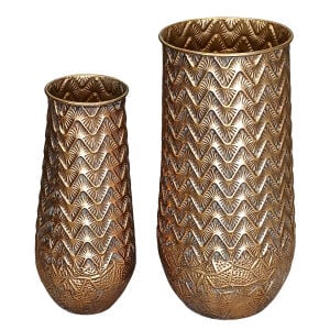 2li Set Metal Vazo 40x85cm