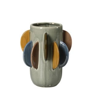 Seramik Soyut Vazo 19x26cm