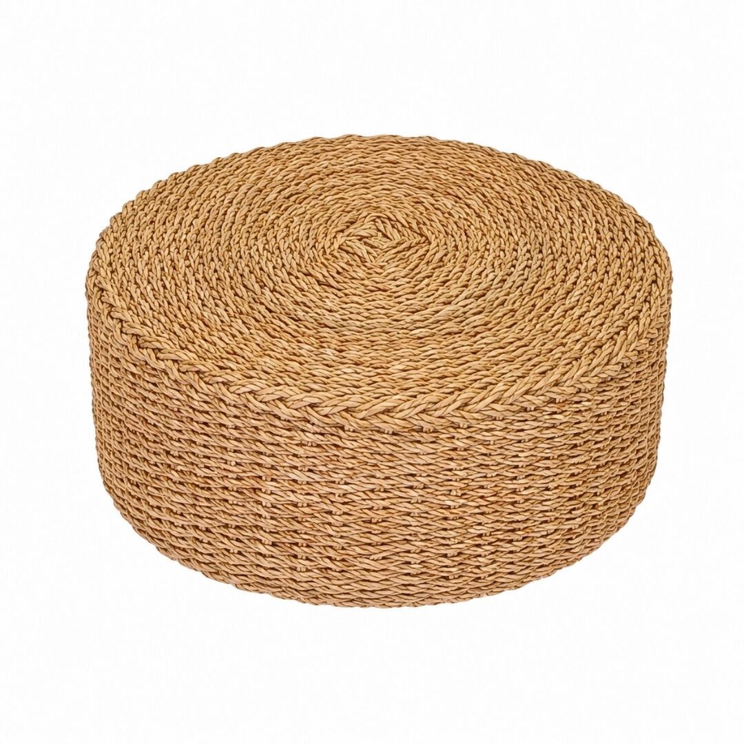 Hasır Yassı Puf 40cm∅