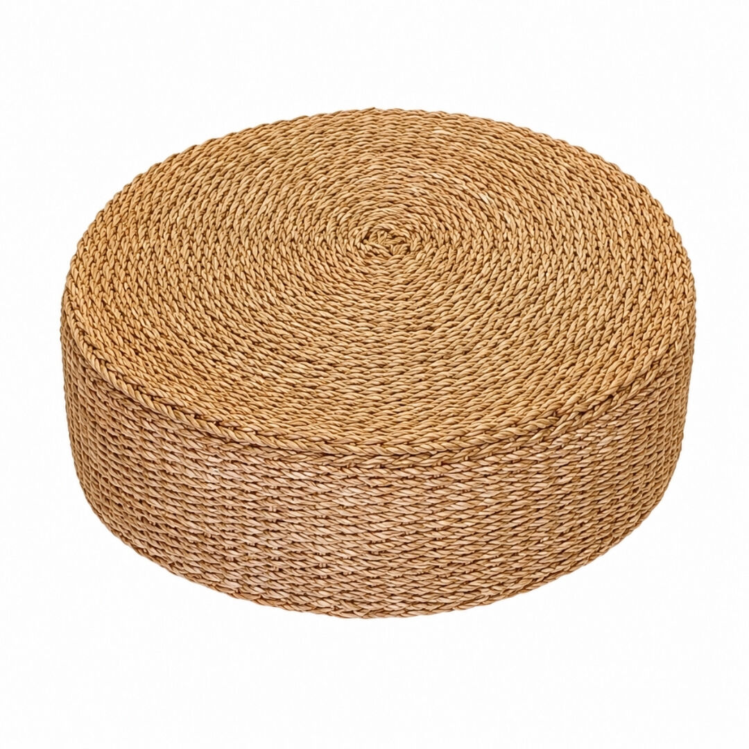 Hasır Yassı Puf 60cm∅