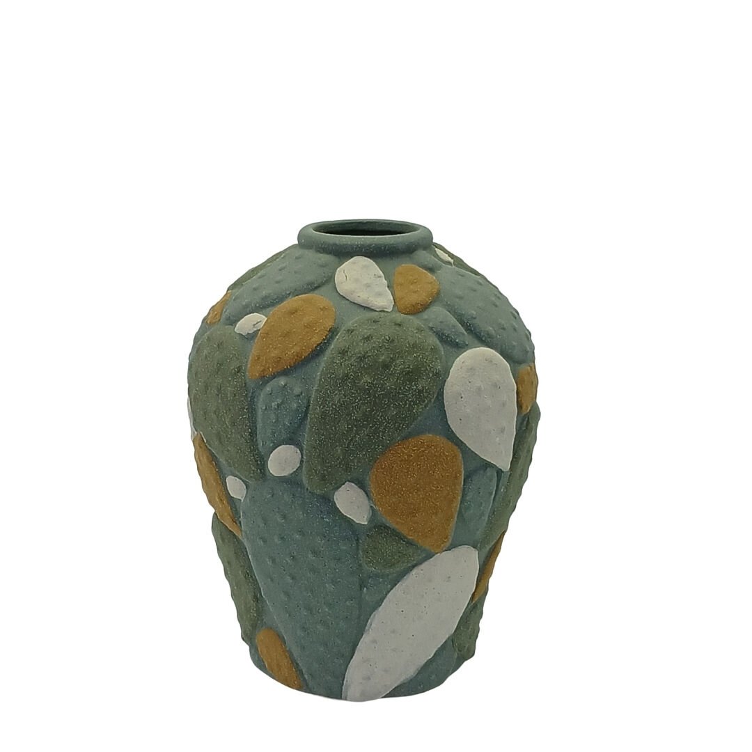 Kaktüs Seramik Vazo 17x25cm