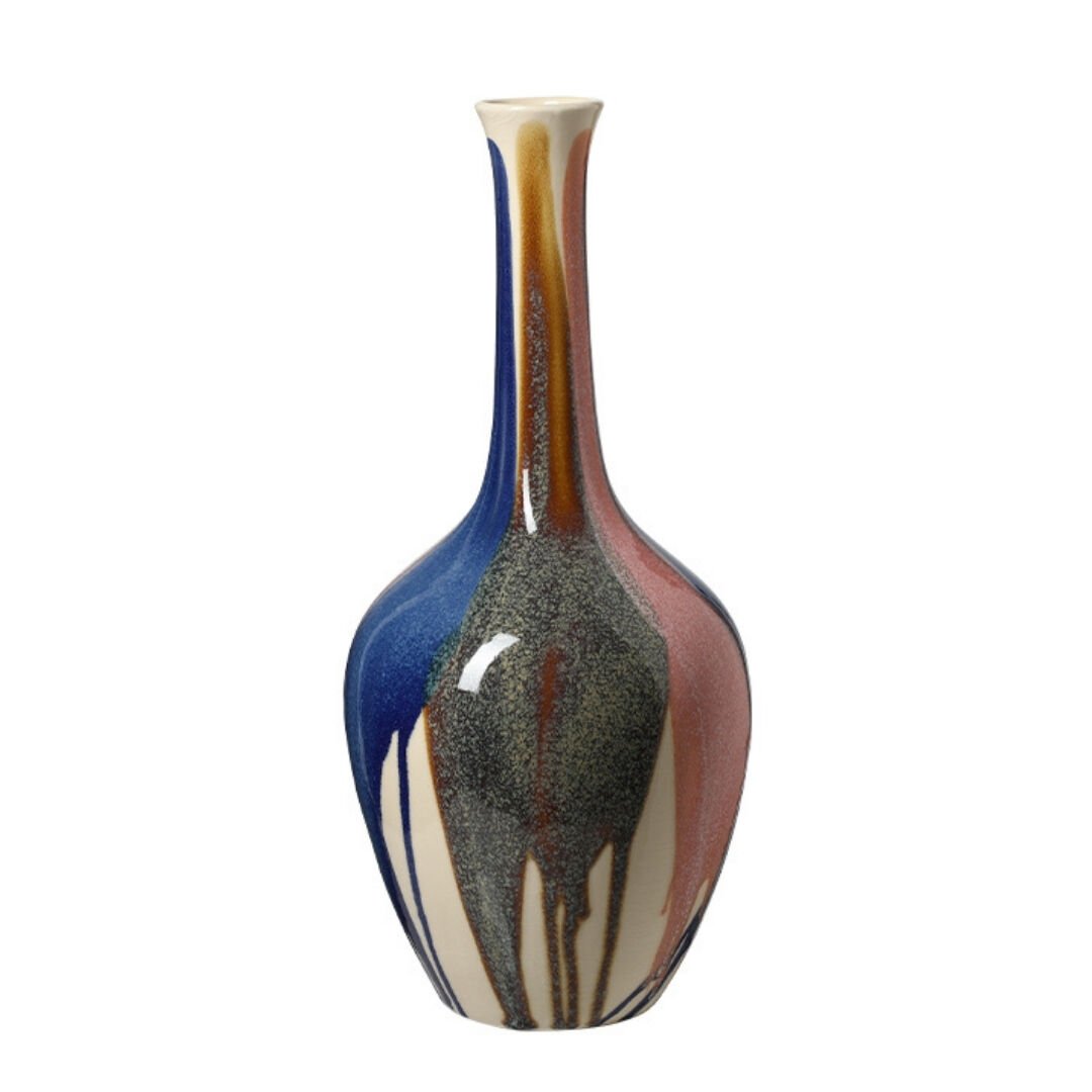 Renkli Seramik Vazo 21x45cm