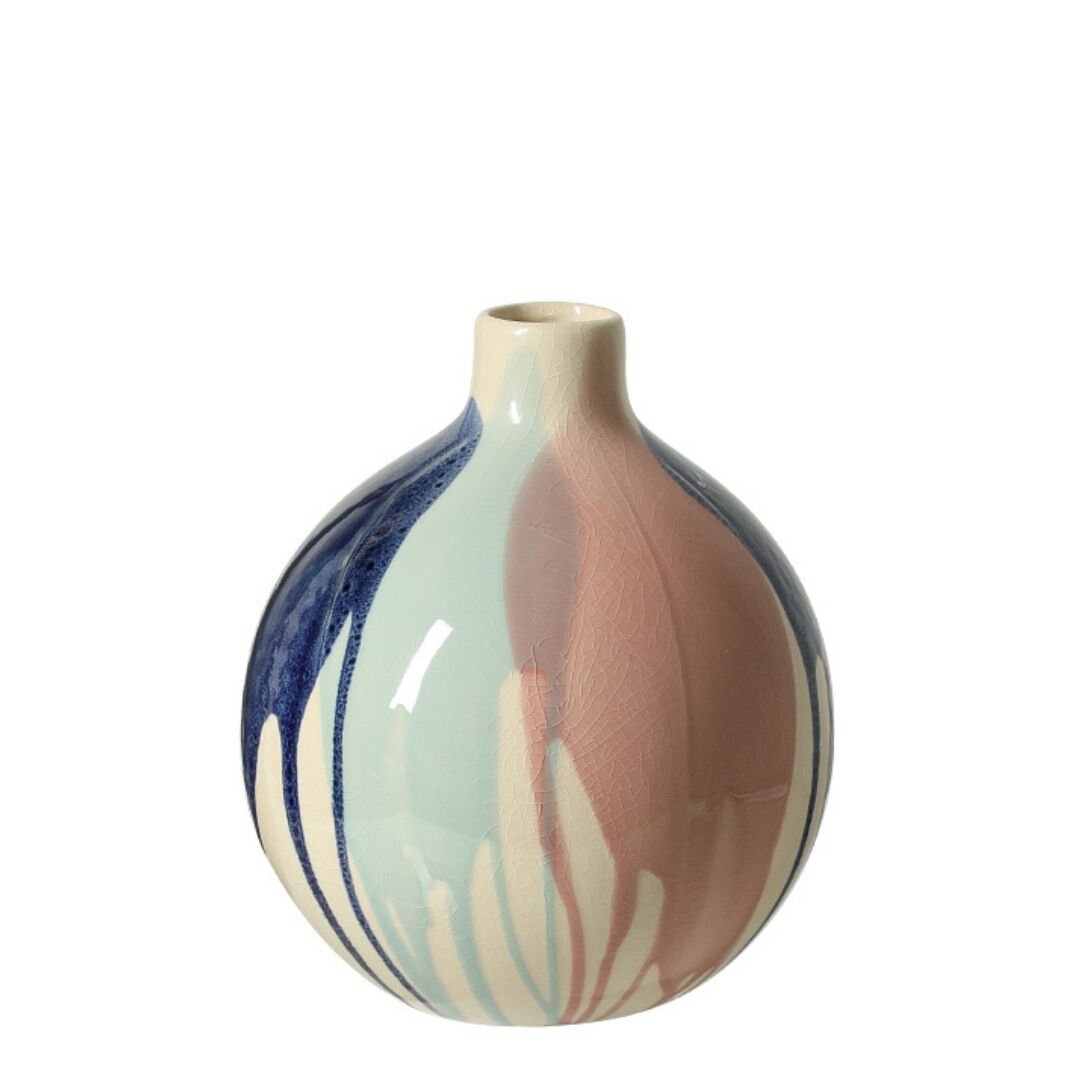 Renkli Seramik Vazo 20x24cm