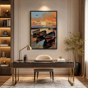UV Kayıklar Tablo 75x105cm