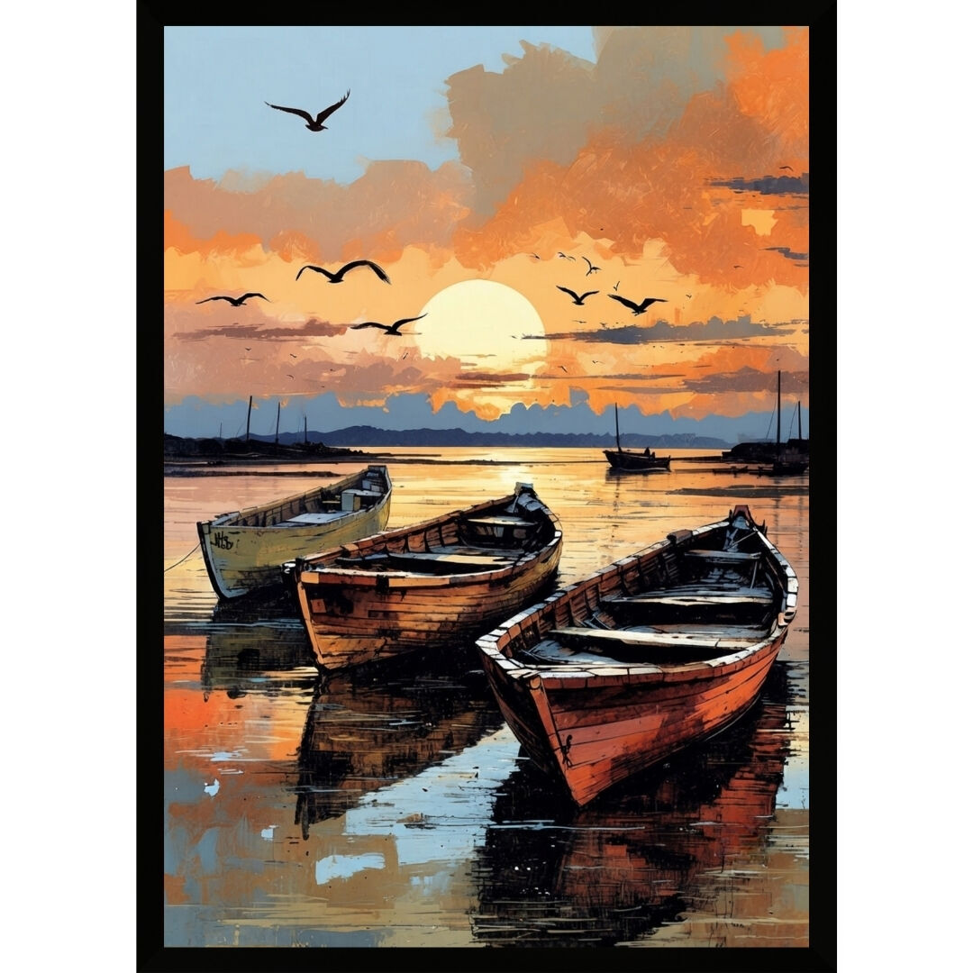 UV Kayıklar Tablo 75x105cm