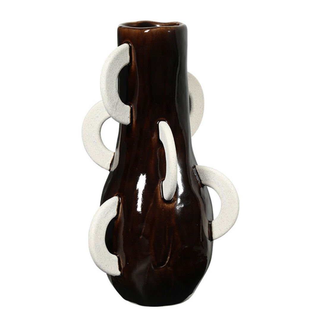 Soyut Seramik Vazo 22x39cm