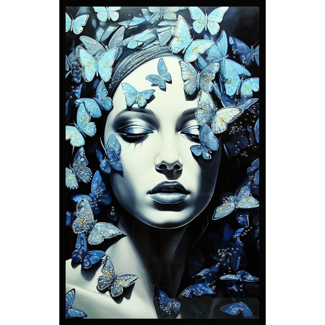 Epoksi Kelebekler Tablo 75x115cm