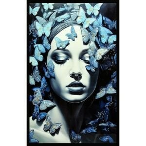 Epoksi Kelebekler Tablo 75x115cm