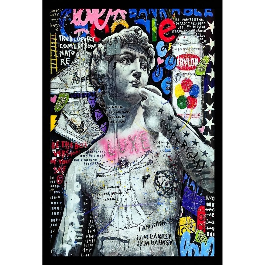 Epoksi Büst Tablo 65x95cm