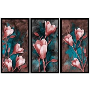 UV 3 lü Set Manolya Tablo 95x150cm