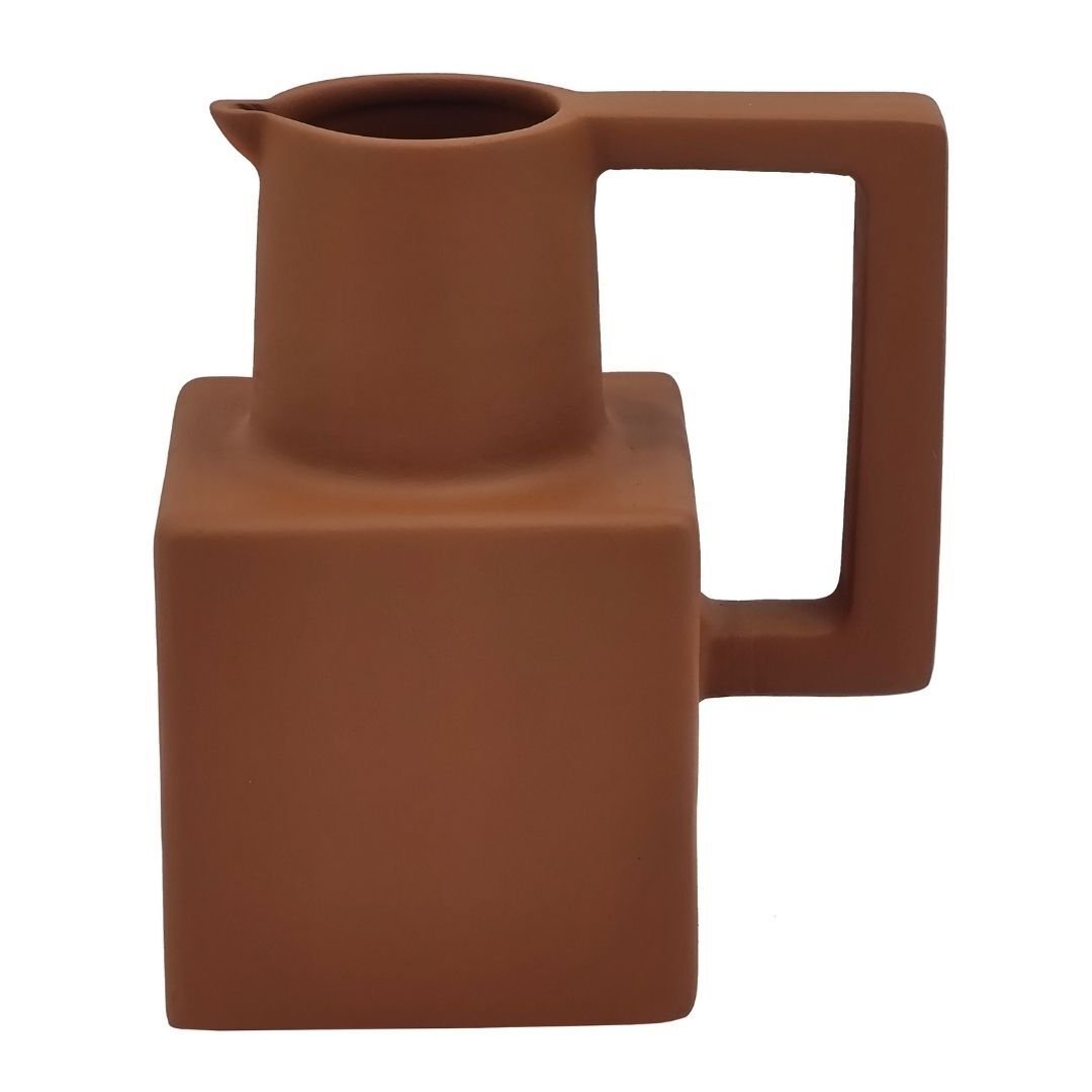 Dekor Küp Vazo 17x19cm Kiremit