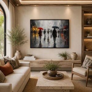 UV Yağmurlu Şehir Tablo 75x105cm