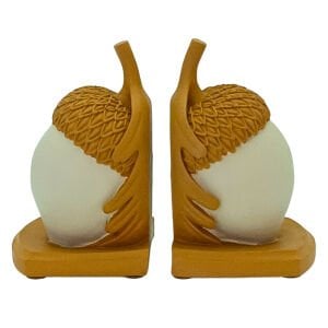 2li Set Kitap Tutucu Meşe Palamutu 17x24cm Ladin