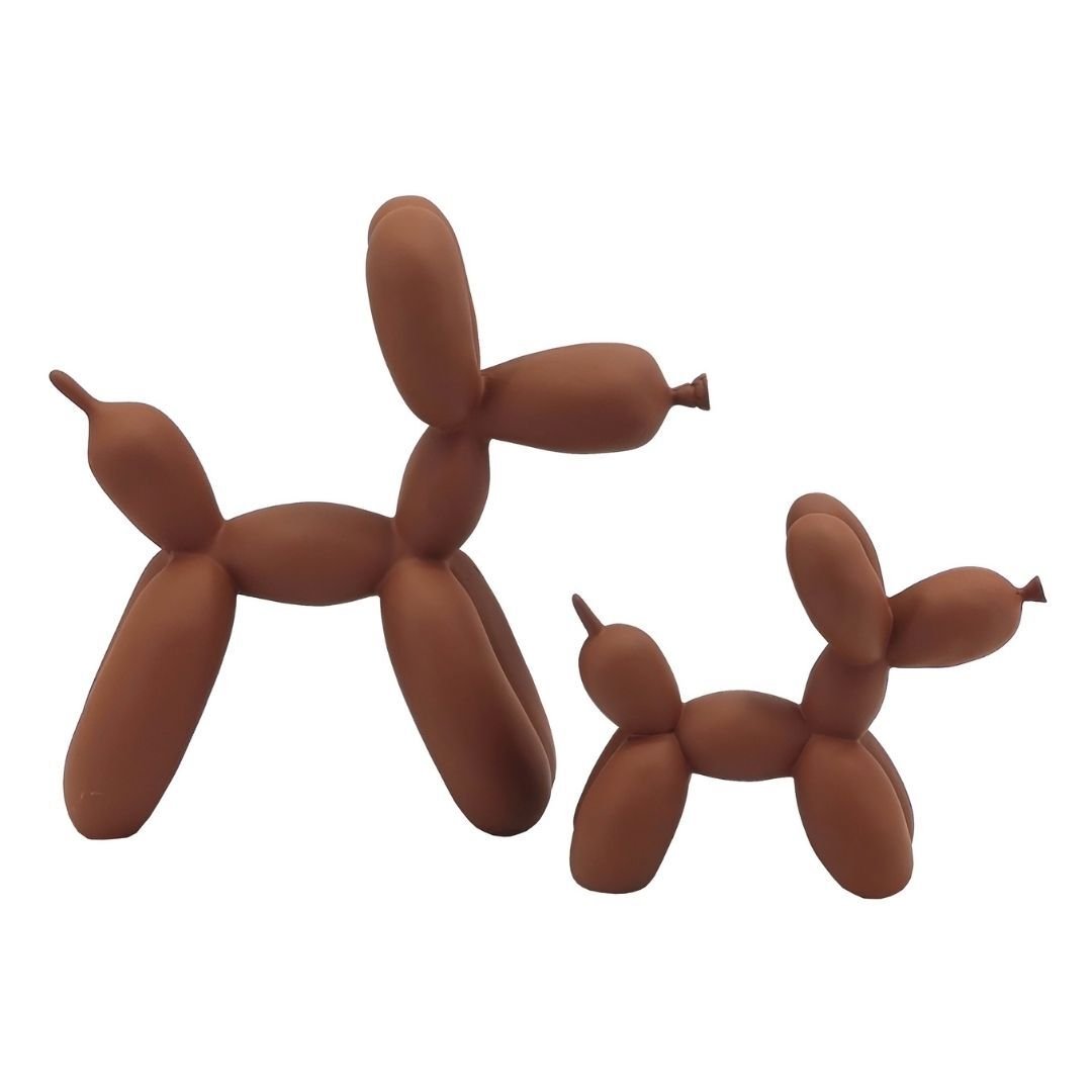 2li Set Balon Köpek 28x29cm Kiremit