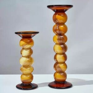 2li Set Cam Şamdan 13x35cm