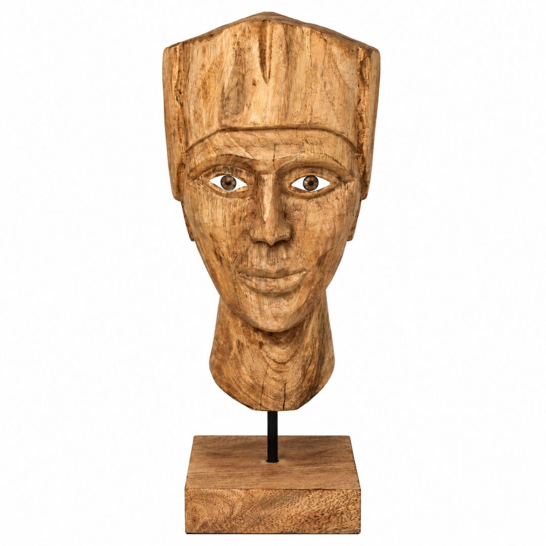 Ahşap Oyma Büst 16x41cm
