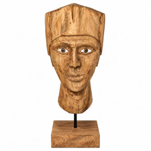 Ahşap Oyma Büst 16x41cm