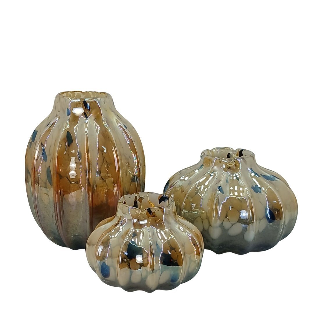 3lü Set Cam Vazo 20x25cm