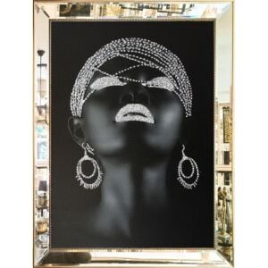 Aynalı Kadın Tuval Tablo 82x112cm