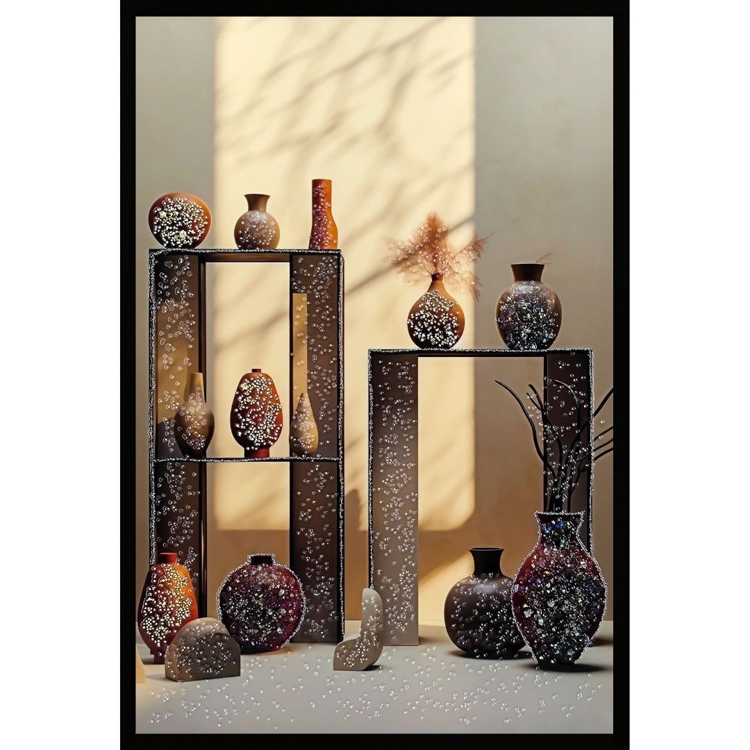 Epoksi Vazolar Tablo 85x125cm