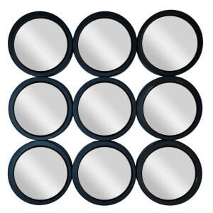 9lu Yuvarlak Ayna 75x75cm