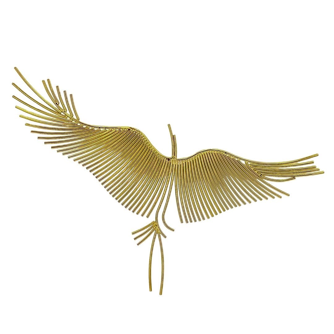 Metal Kuş Duvar Obje 33x58cm