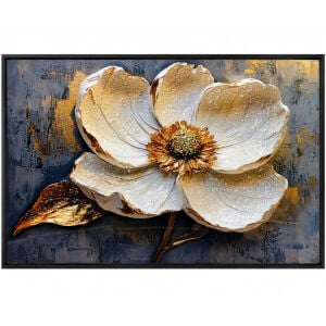 Epoksi Çiçek Tablo 75x115cm