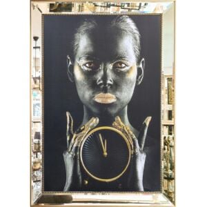 Aynalı Bayan Tuval Tablo82x112cm