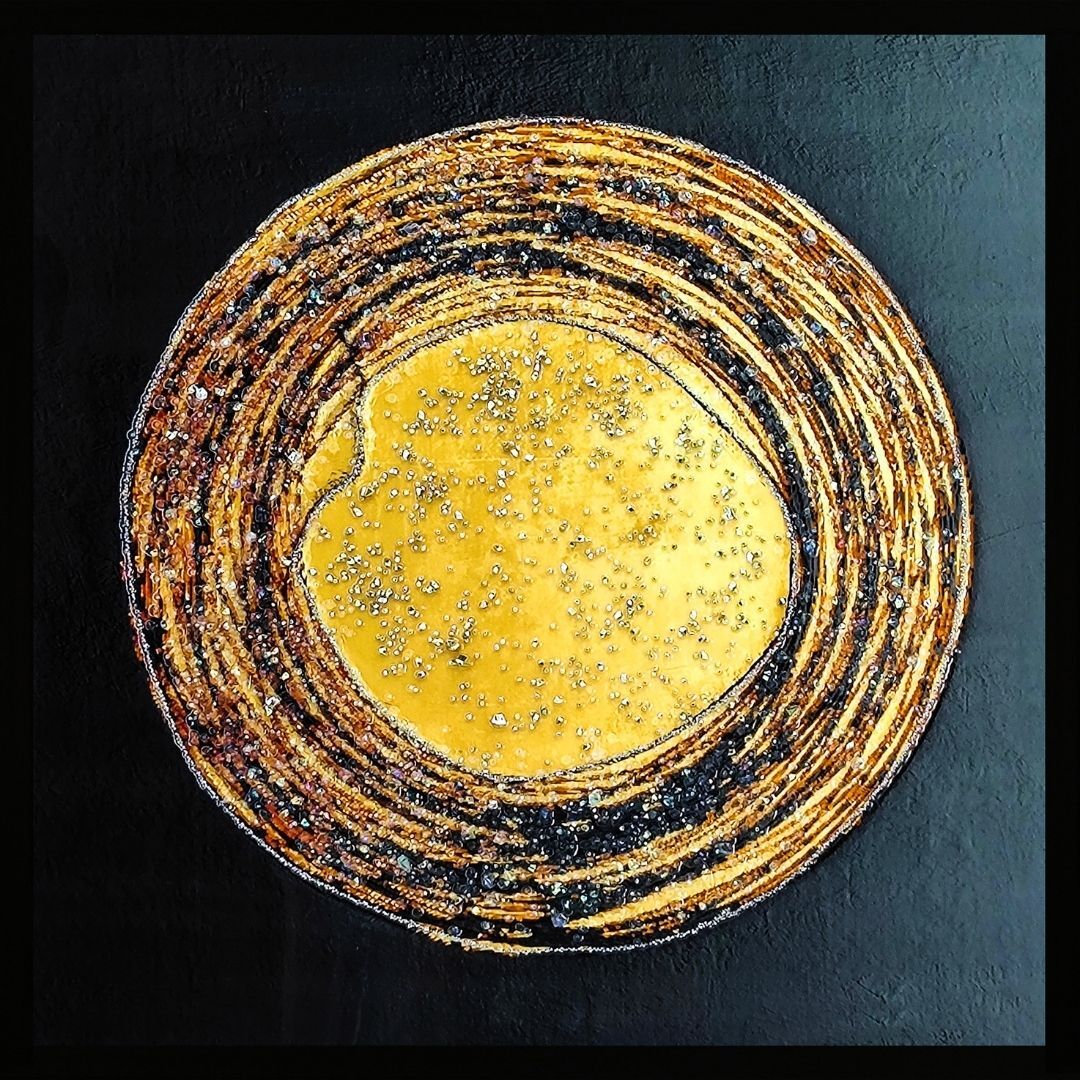 Epoksi Soyut Tablo 85x85cm