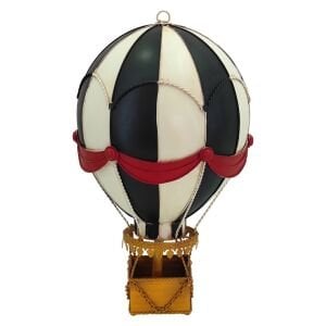 Retro Metal Hava Balonu 27x41cm