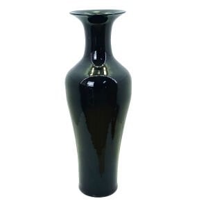 Siyah Seramik Vazo 35x98cm