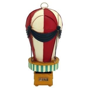 Retro Metal Hava Balonu 14x32cm