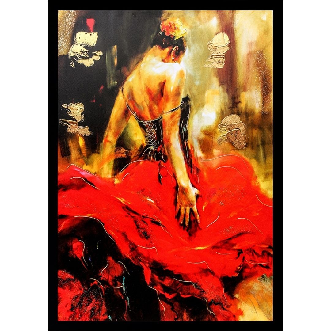 Kadın Tuval Tablo 75x105cm