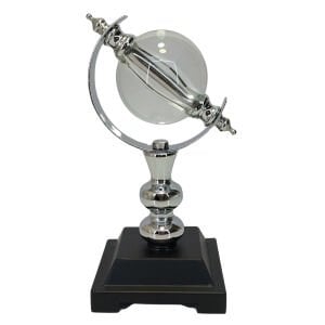 Cam Küre Gümüş 12x28cm