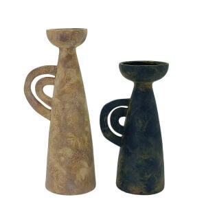 2li Set Seramik Vazo 12x37cm