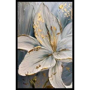 Epoksi Çiçek Tablo 75x115cm