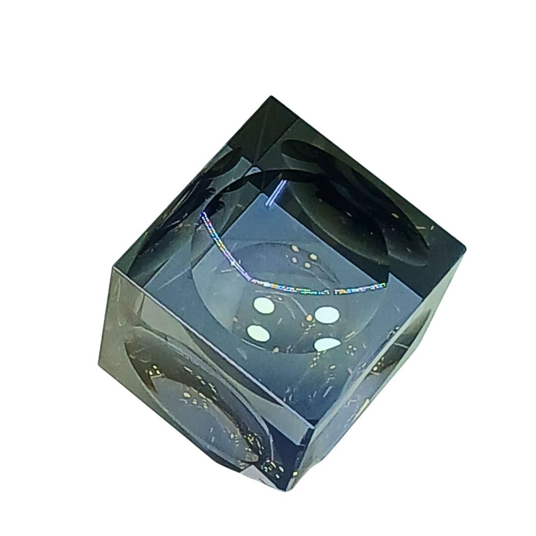 Kristal Küp Obje B.Boy 10x10cm