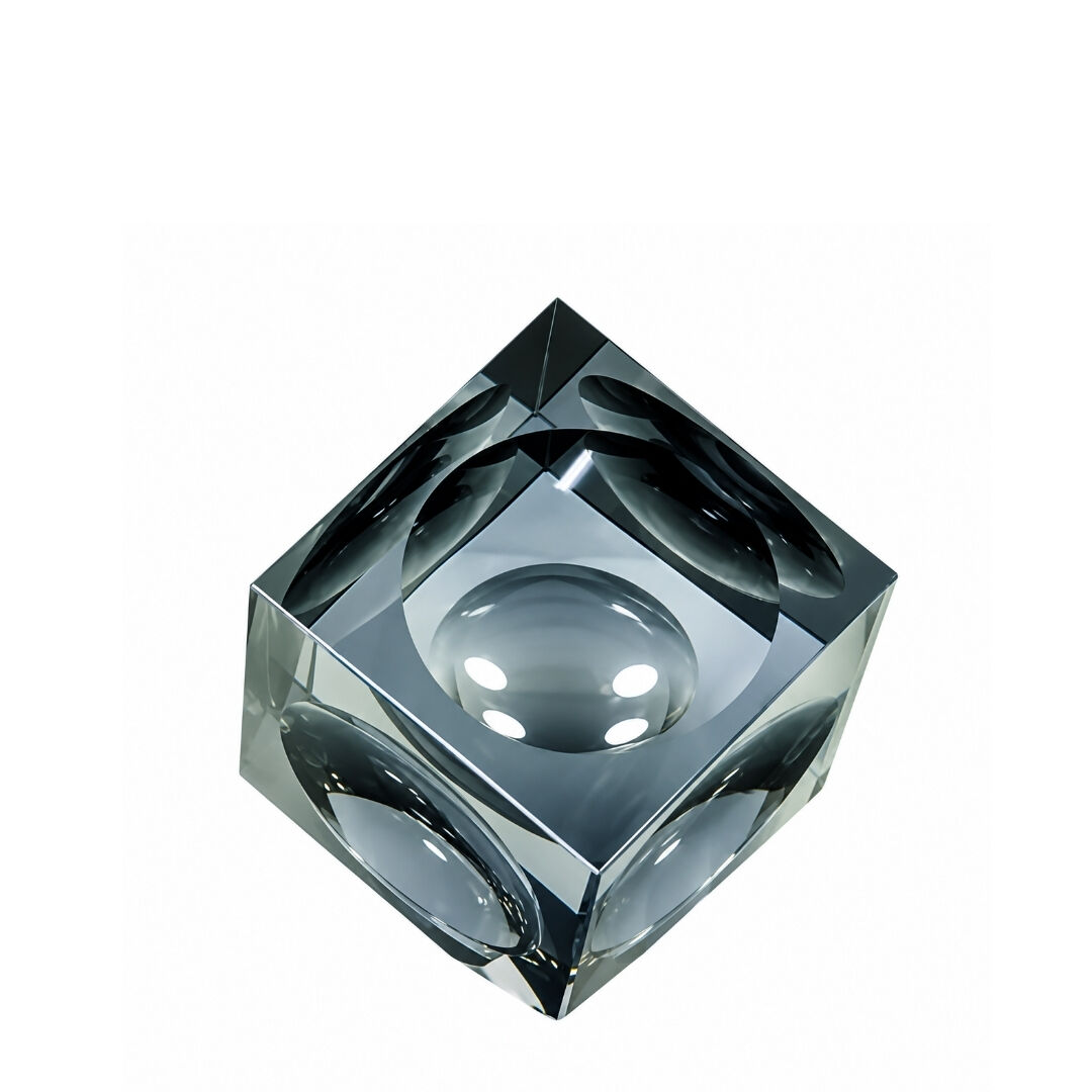 Kristal Küp Obje K.Boy 8x8cm