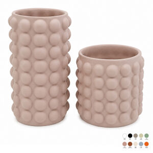 2li Set Boncuklu Vazo 14x25cm