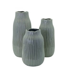 3lü Set Seramik Vazo 15x35cm
