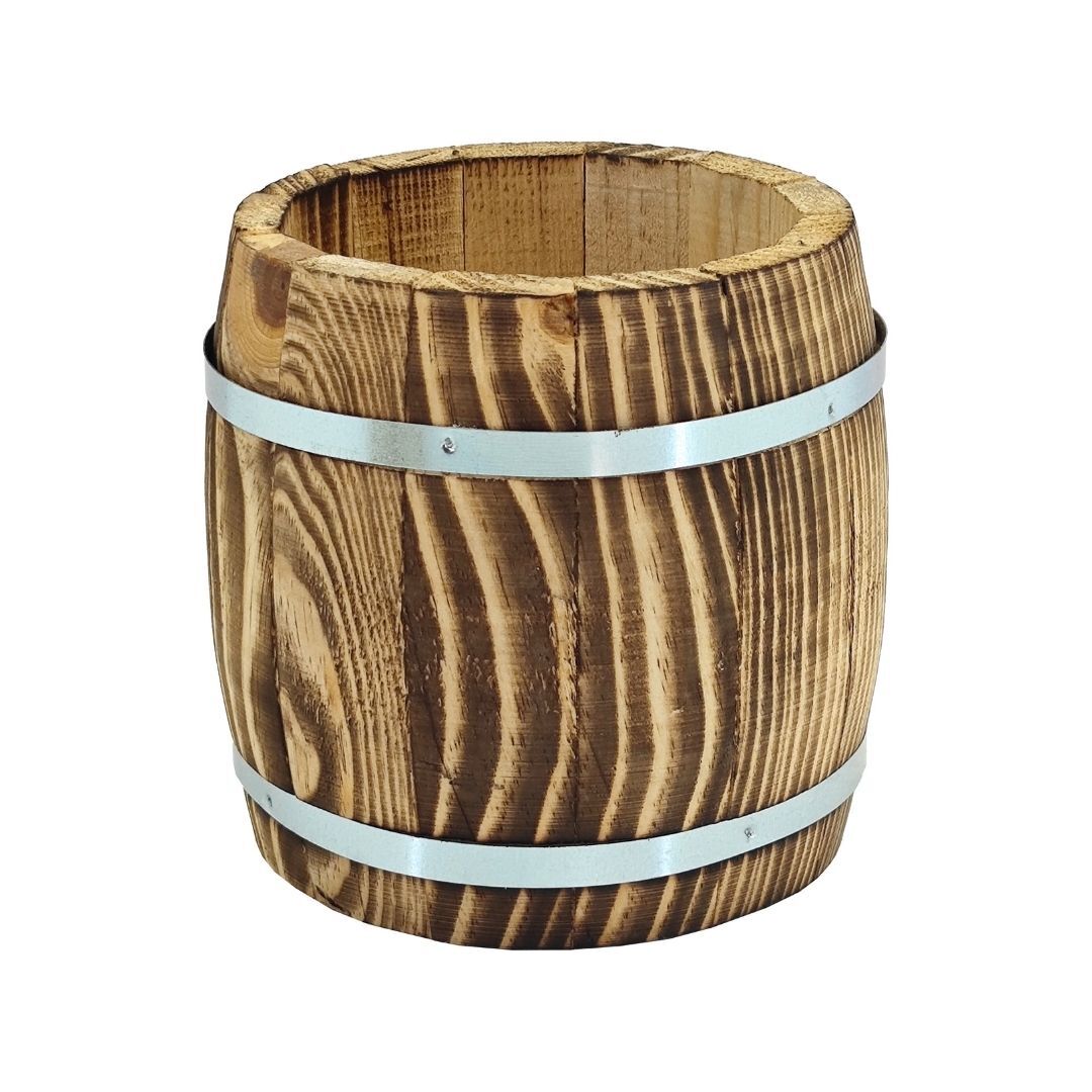 Ahşap Fıçı Büyük 15x15cm