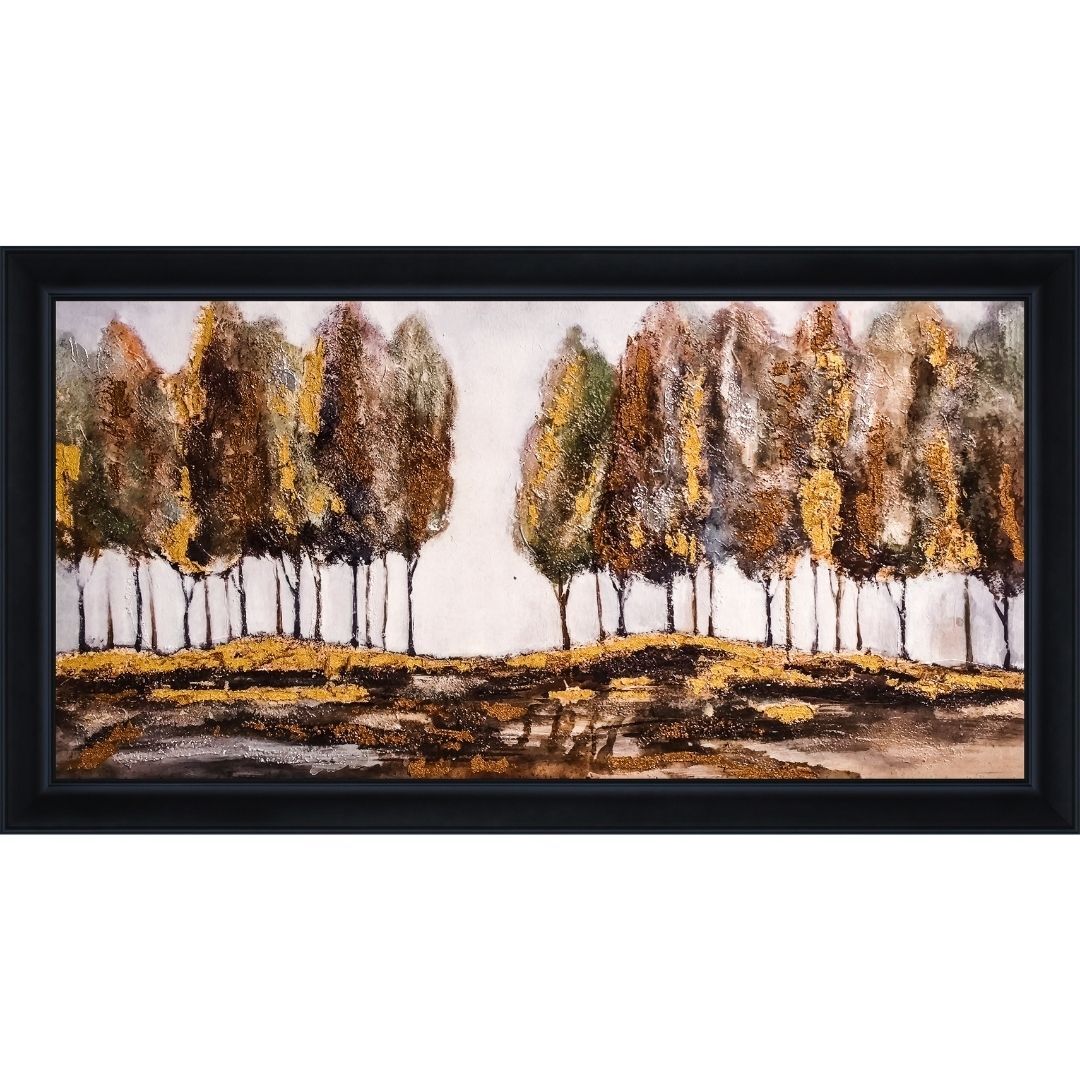 Sonbahar Taşlı Tuval Tablo 85x155cm