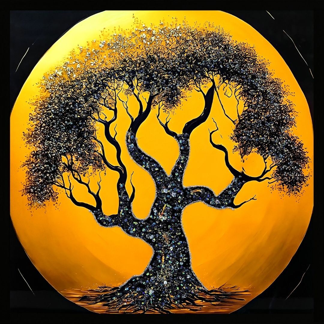 Epoksi Ağaç Tablo 85x85cm