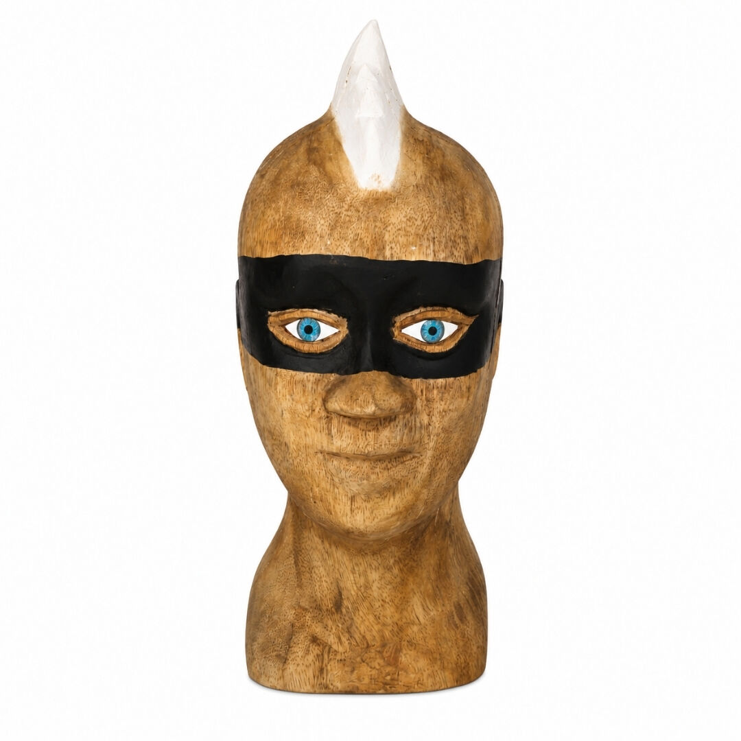 Büst Ahşap Maske 14x33cm