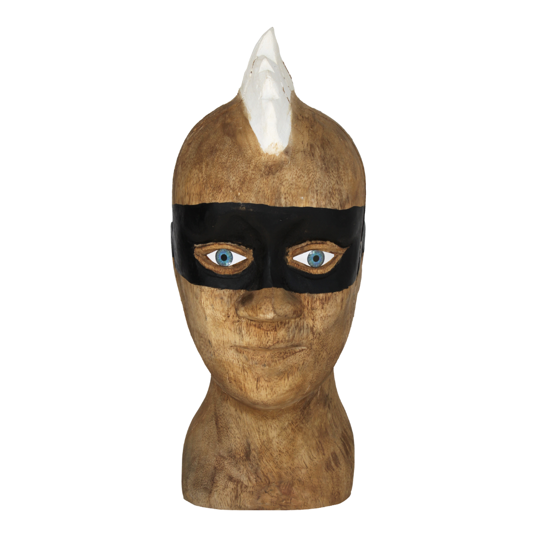 Büst Ahşap Maske 14x33cm